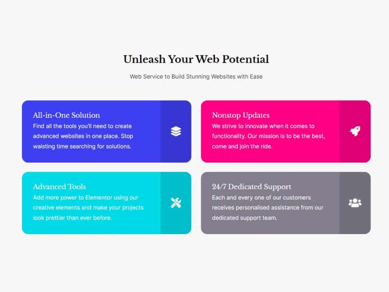 Icon Bullets with Web Development Services